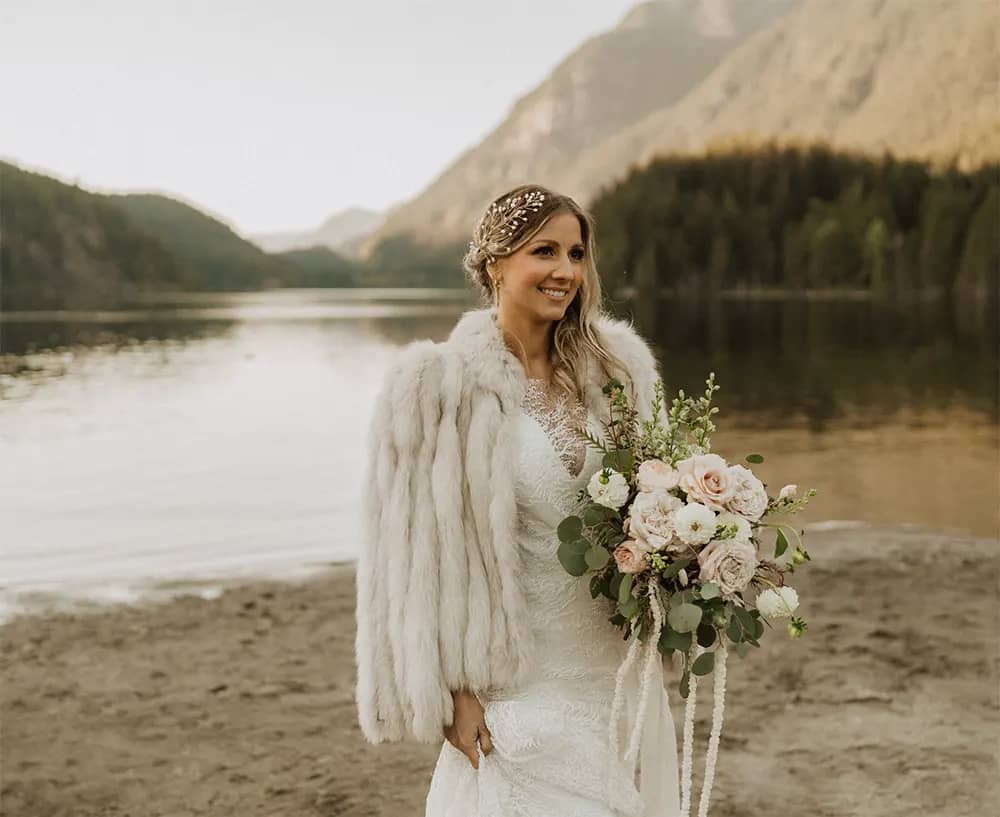 smiling bride