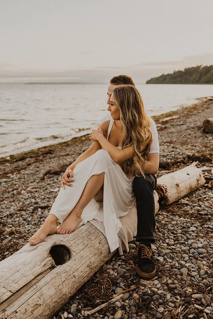 Couple enjoying the view at the beach